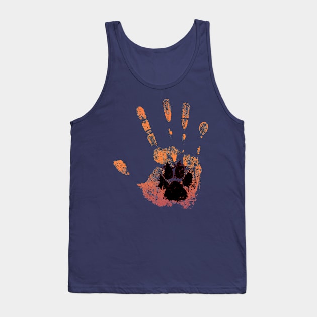 Hand n' Dawg Print Tank Top by Sean Damien